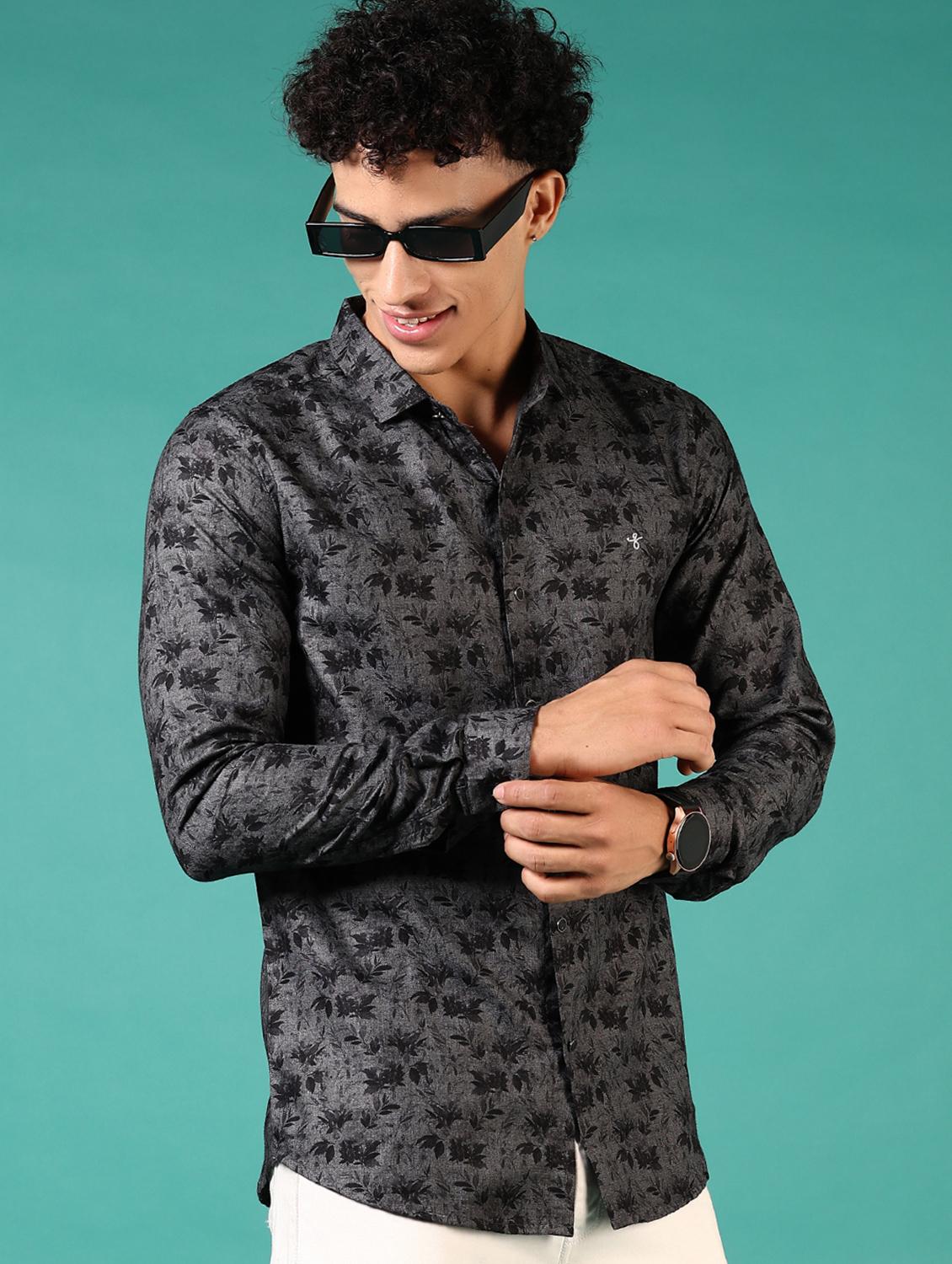 men printed long sleeve casual shirt - 21717878 -  Standard Image - 1