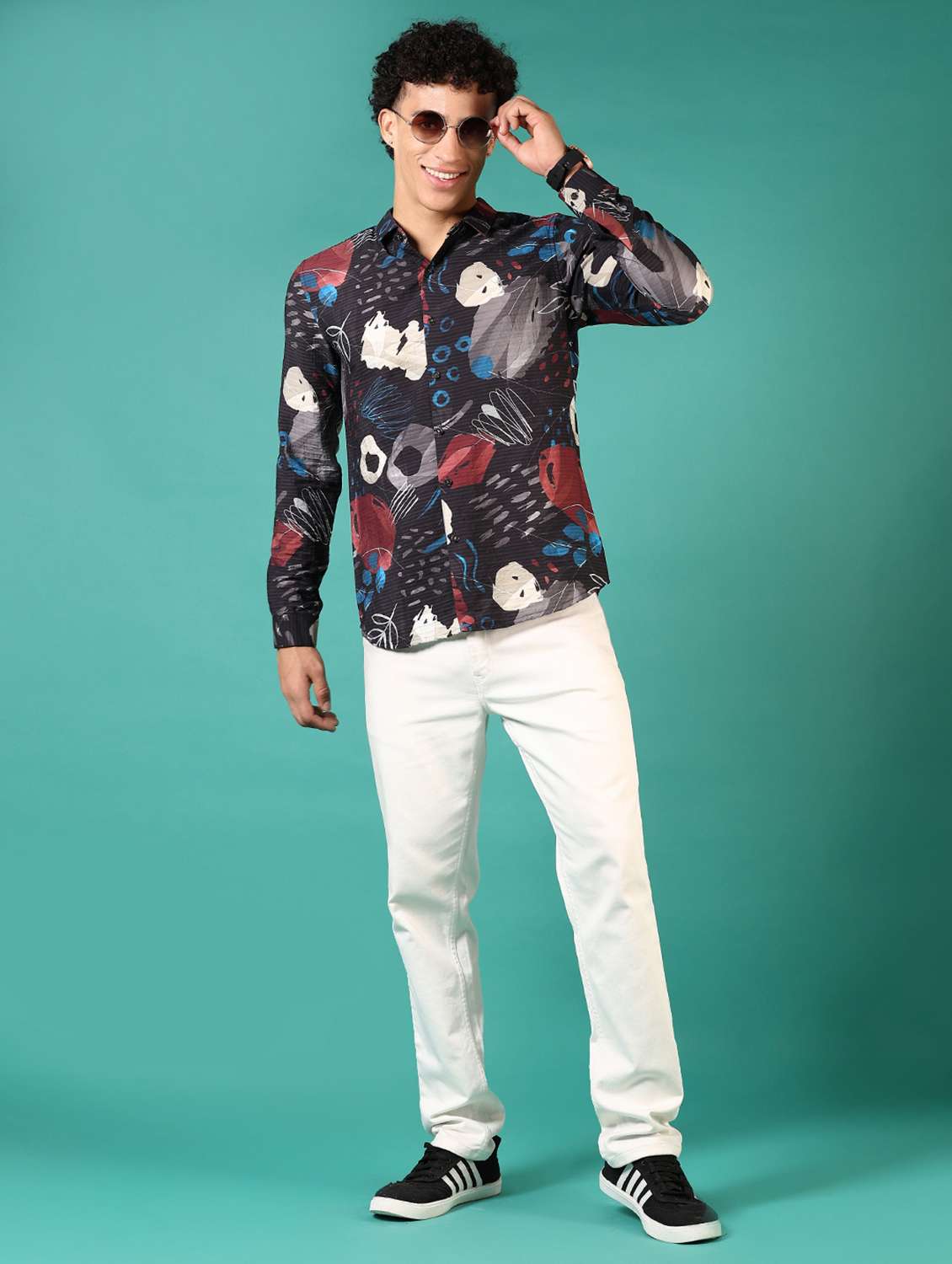 men printed long sleeve casual shirt - 21717882 -  Standard Image - 4