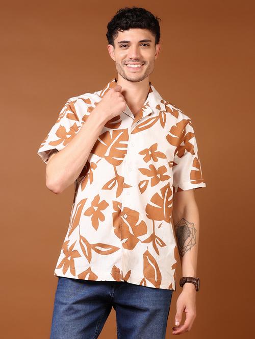 men short sleeves printed casual shirt - 21717939 - Standard Image - 0