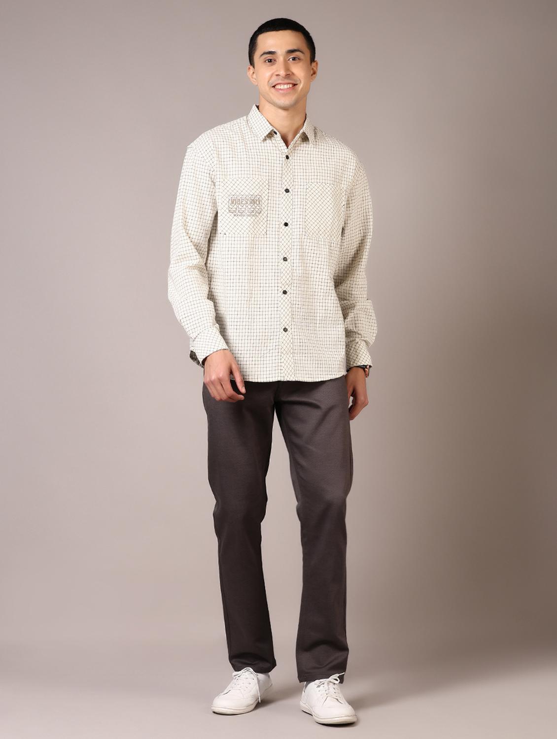 grey cotton chinos casual trousers - 21717960 - Standard Image - 4