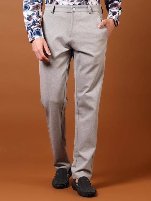black cotton chinos casual trousers - 21717966 -  Standard Image - 0