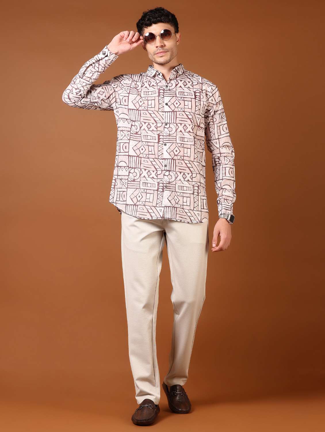 cream cotton chinos casual trousers - 21717967 -  Standard Image - 4