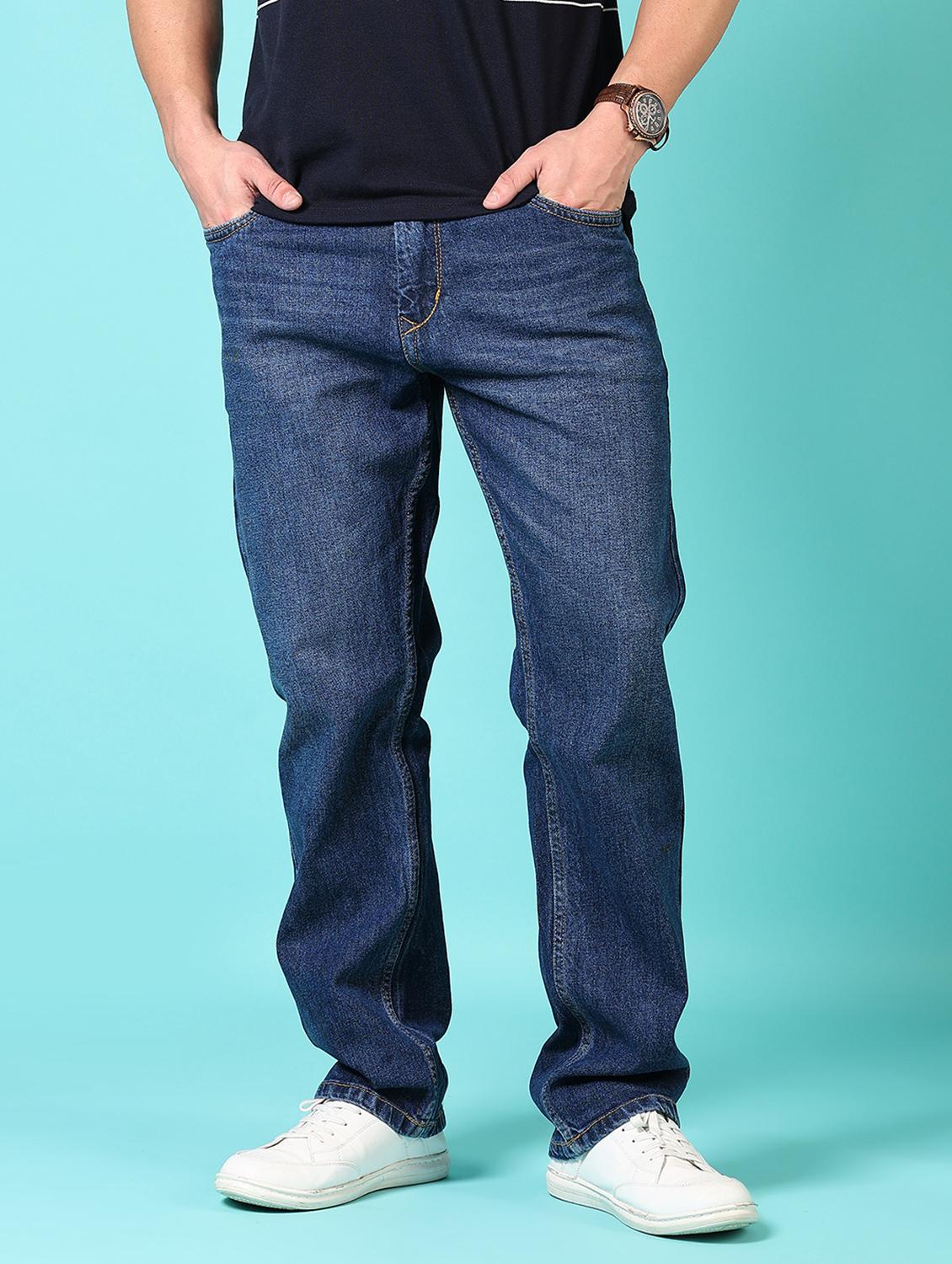 men washed mid rise jeans - 21717997 -  Zoom Image - 0