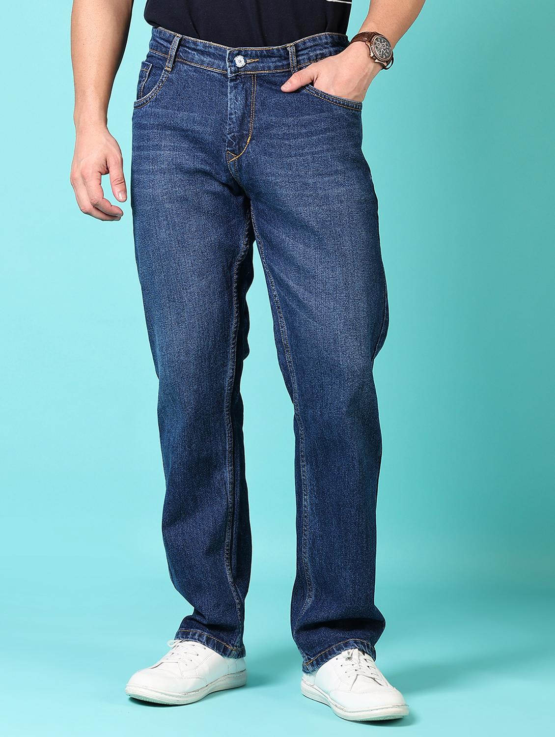 men washed mid rise jeans - 21717997 -  Standard Image - 1