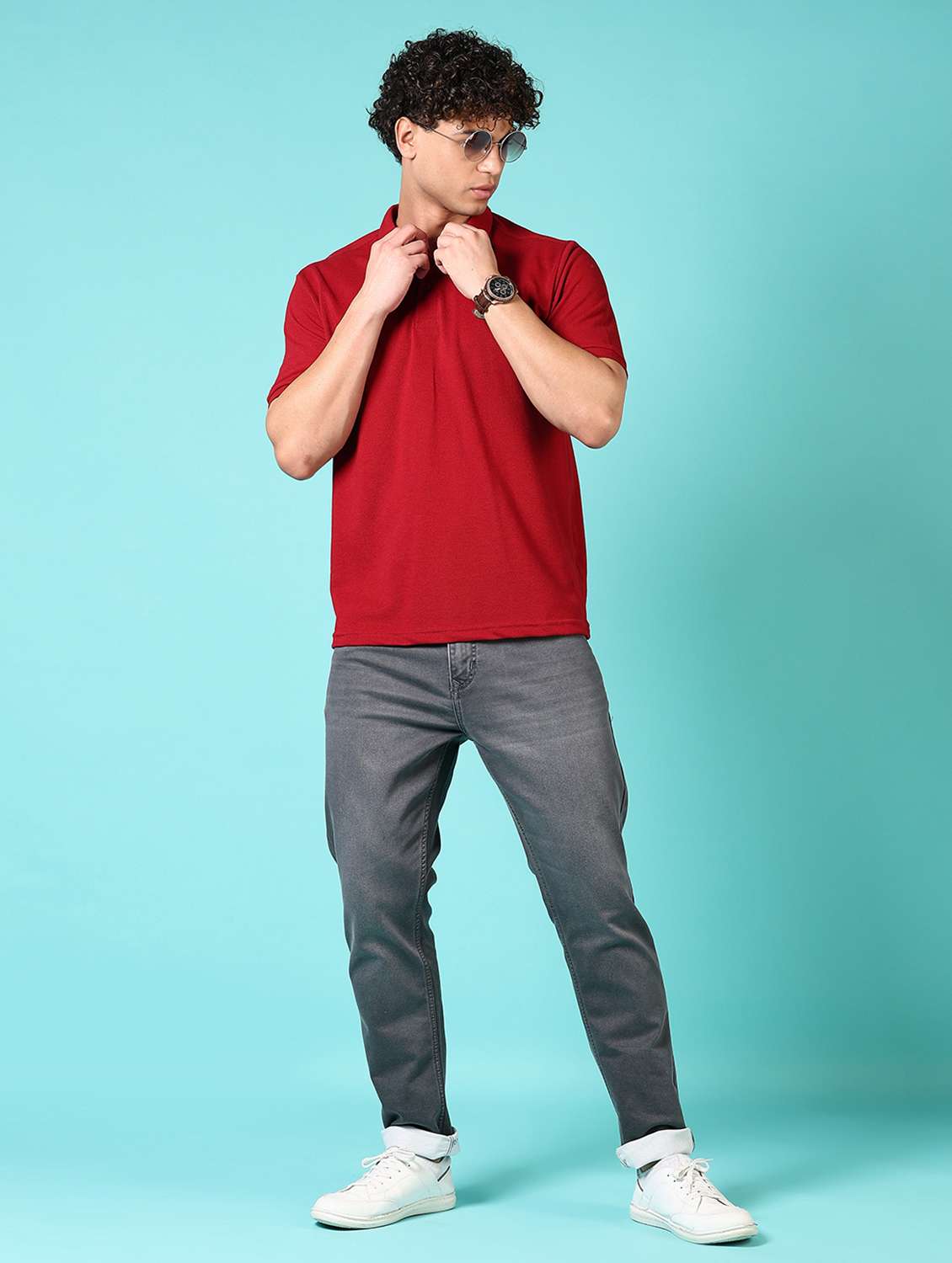 men solid mid rise denim jeans - 21718002 - Standard Image - 4