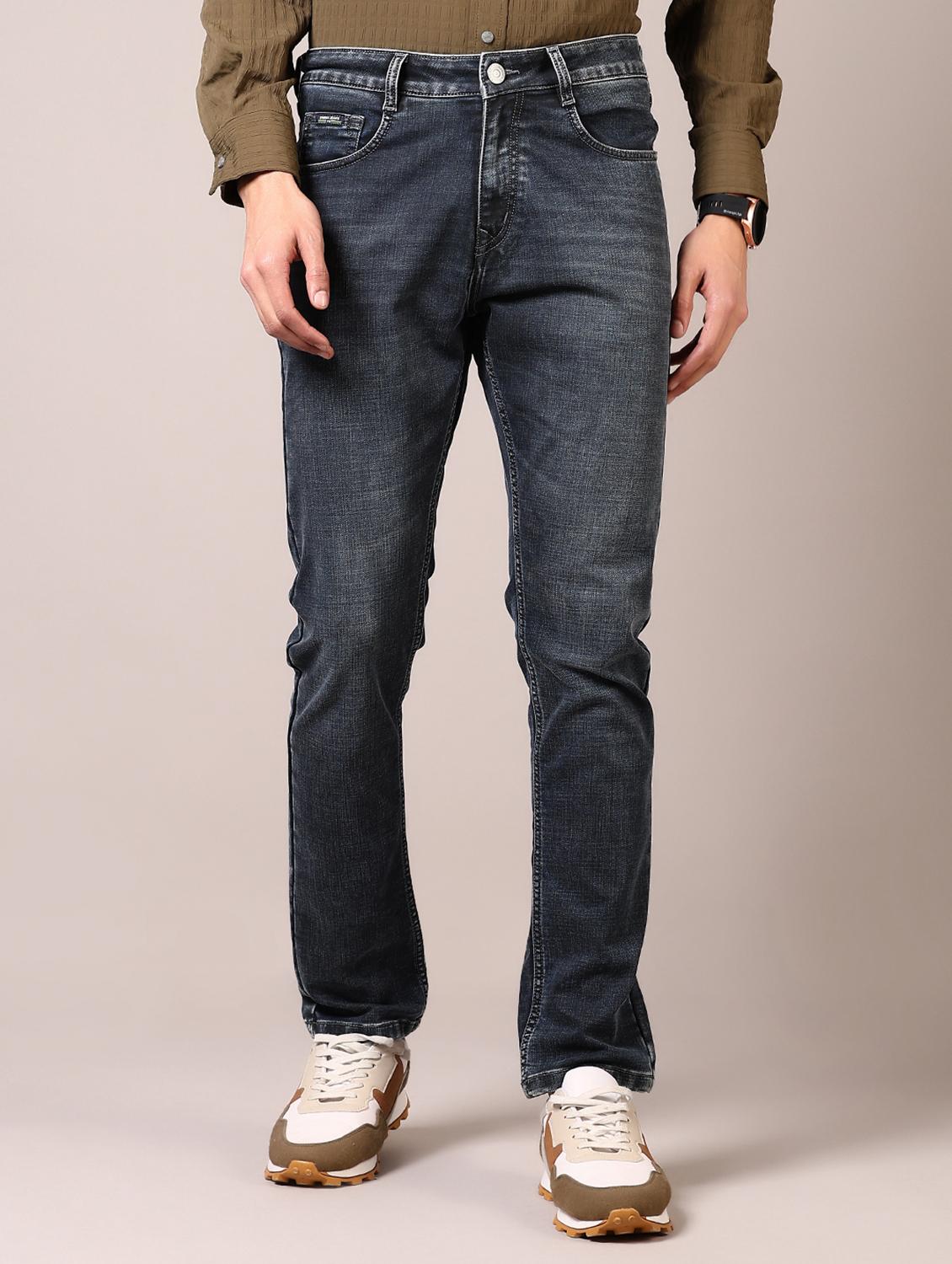 men washed mid rise jeans - 21718004 - Zoom Image - 0