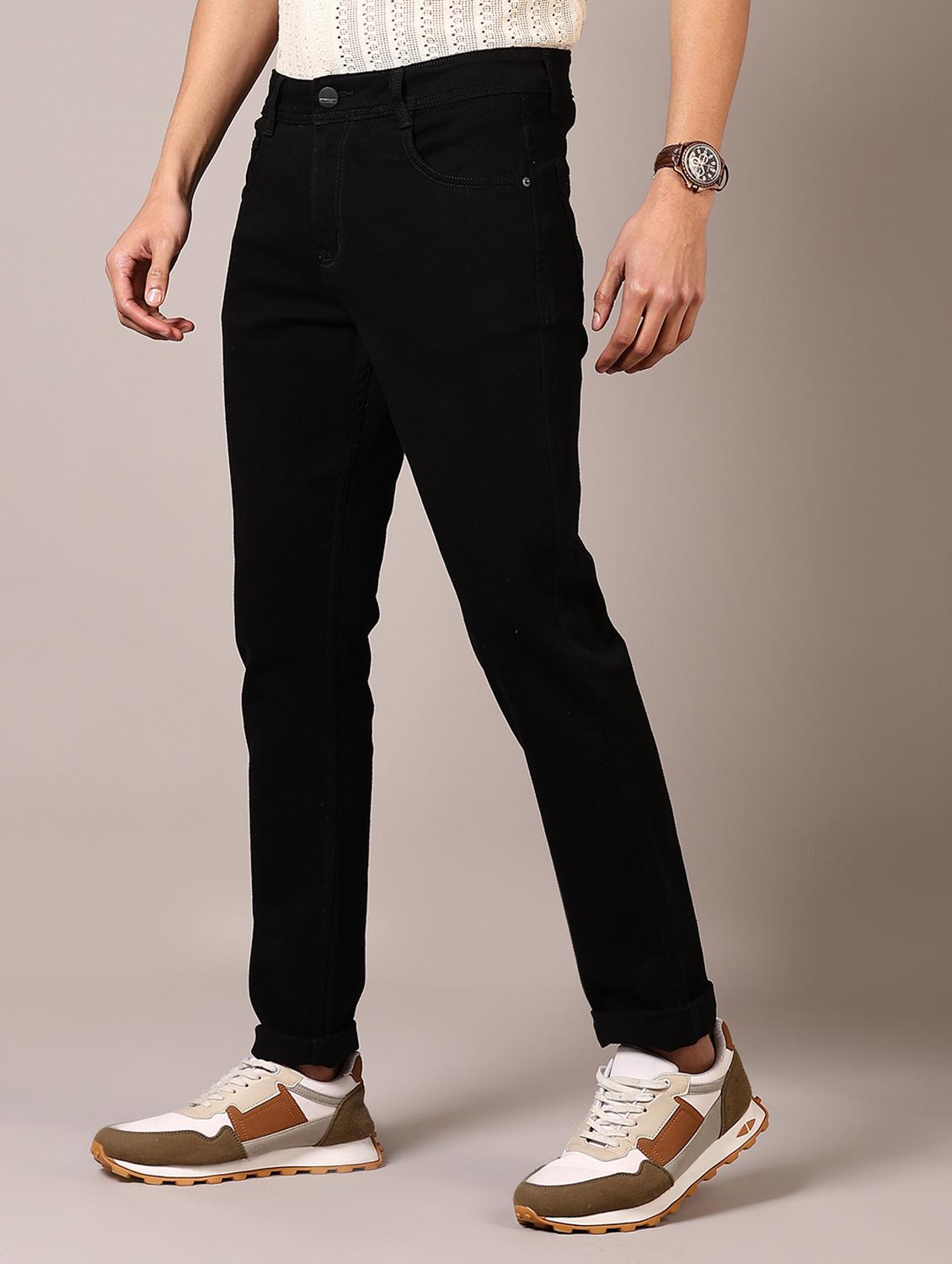 men solid mid rise denim jeans - 21718010 -  Standard Image - 1
