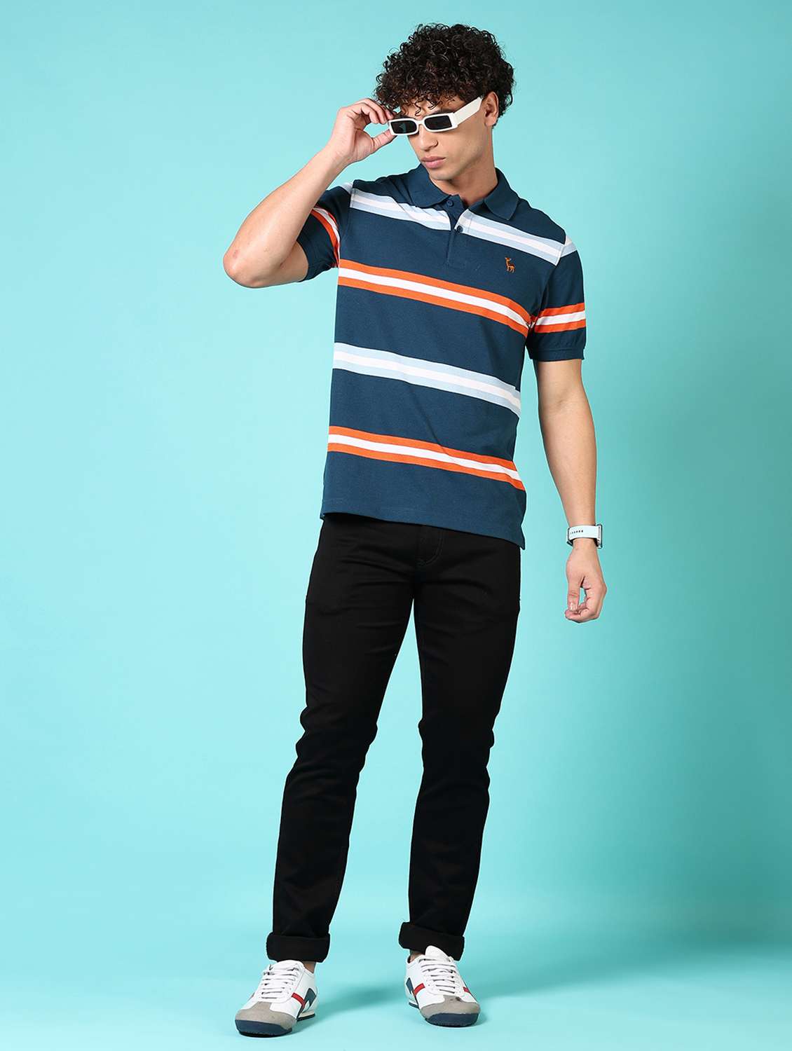 men solid mid rise denim jeans - 21718022 -  Standard Image - 4