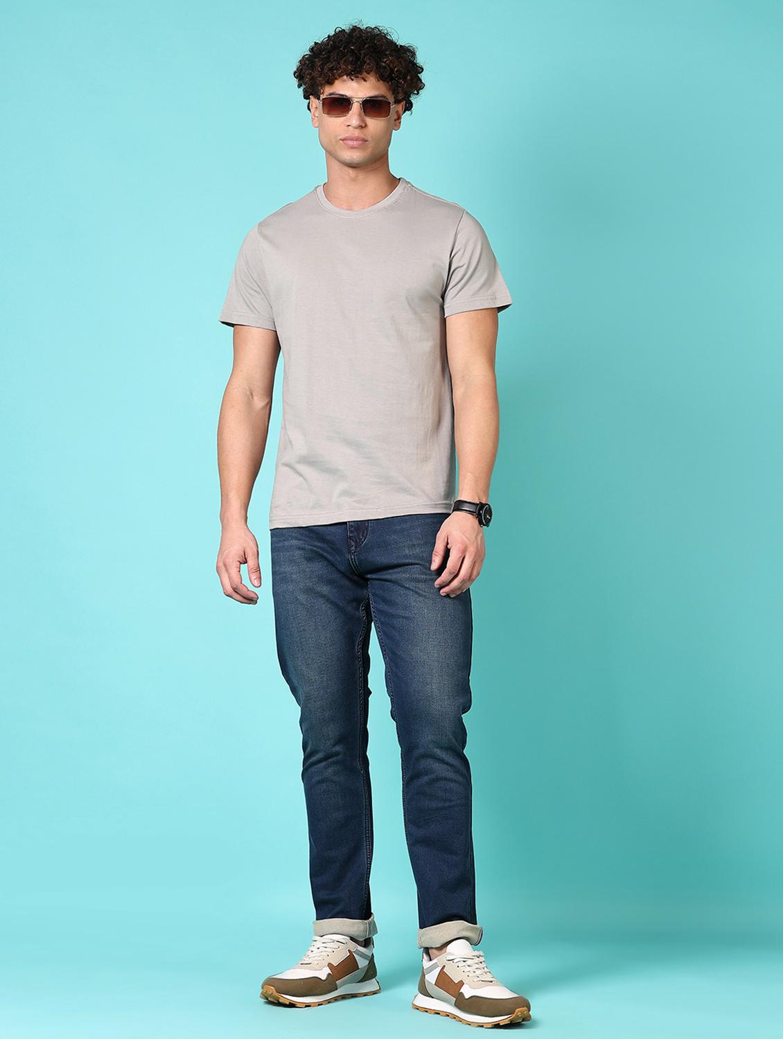 men washed mid rise jeans - 21718026 - Standard Image - 4