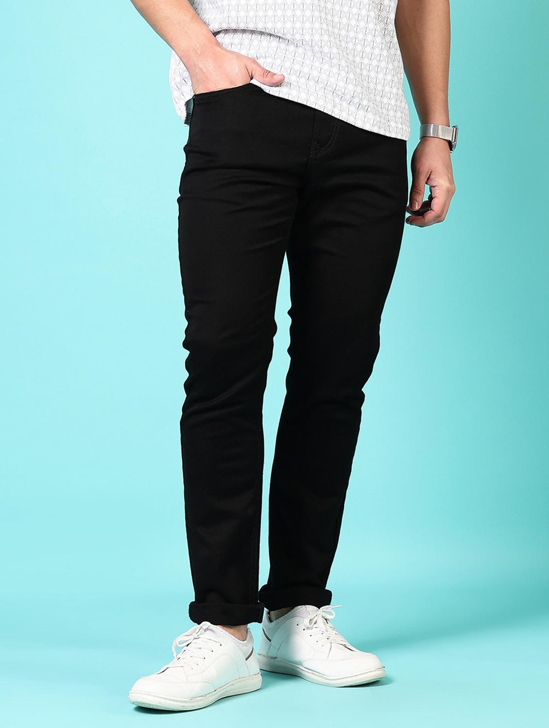 men solid mid rise denim jeans - 21718030 -  Zoom Image - 0