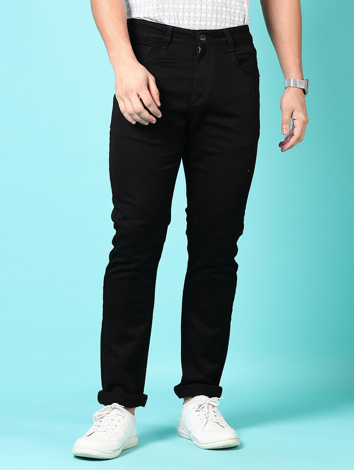 men solid mid rise denim jeans - 21718030 -  Standard Image - 1