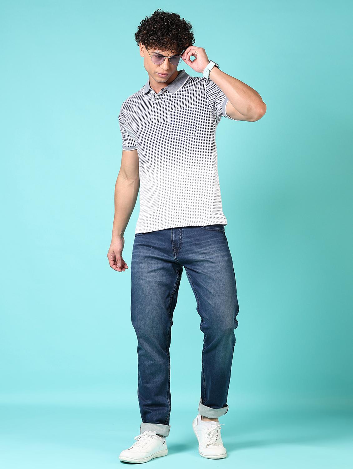 men washed mid rise jeans - 21718037 - Standard Image - 4
