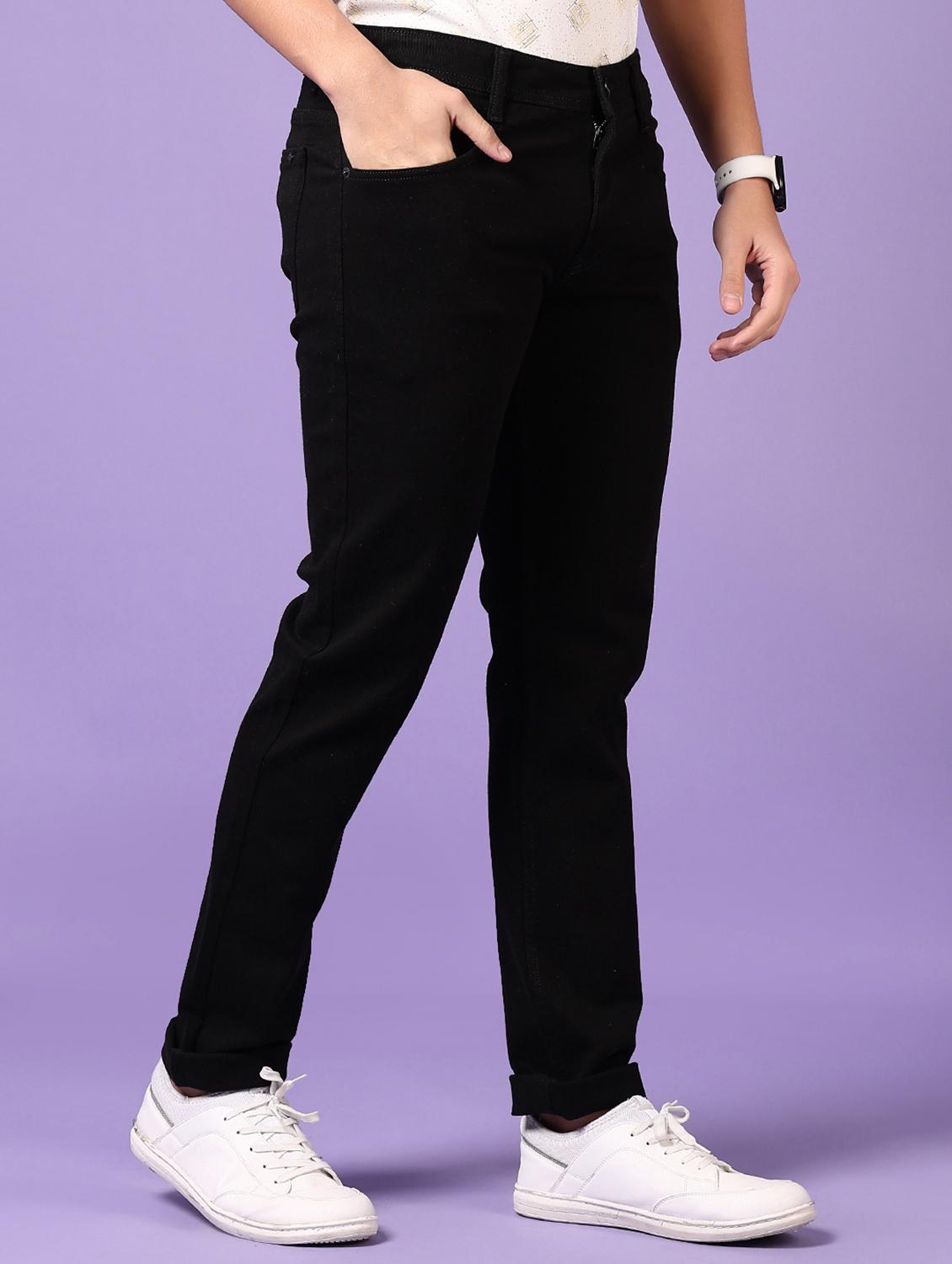 men solid mid rise denim jeans - 21718041 -  Standard Image - 1
