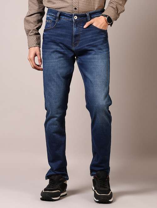men washed mid rise jeans - 21718045 -  Standard Image - 0