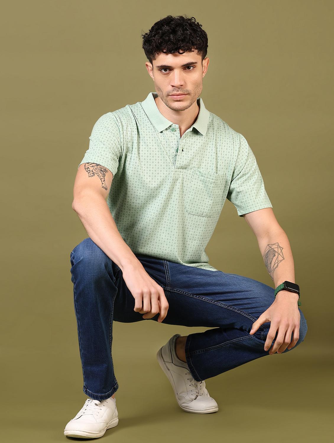 men washed mid rise jeans - 21718078 - Standard Image - 4
