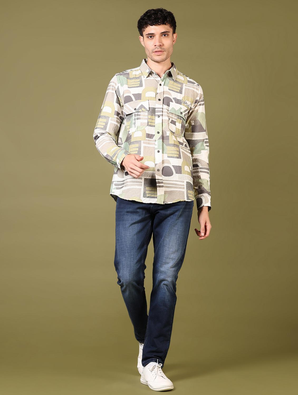 men washed mid rise jeans - 21718087 - Standard Image - 4