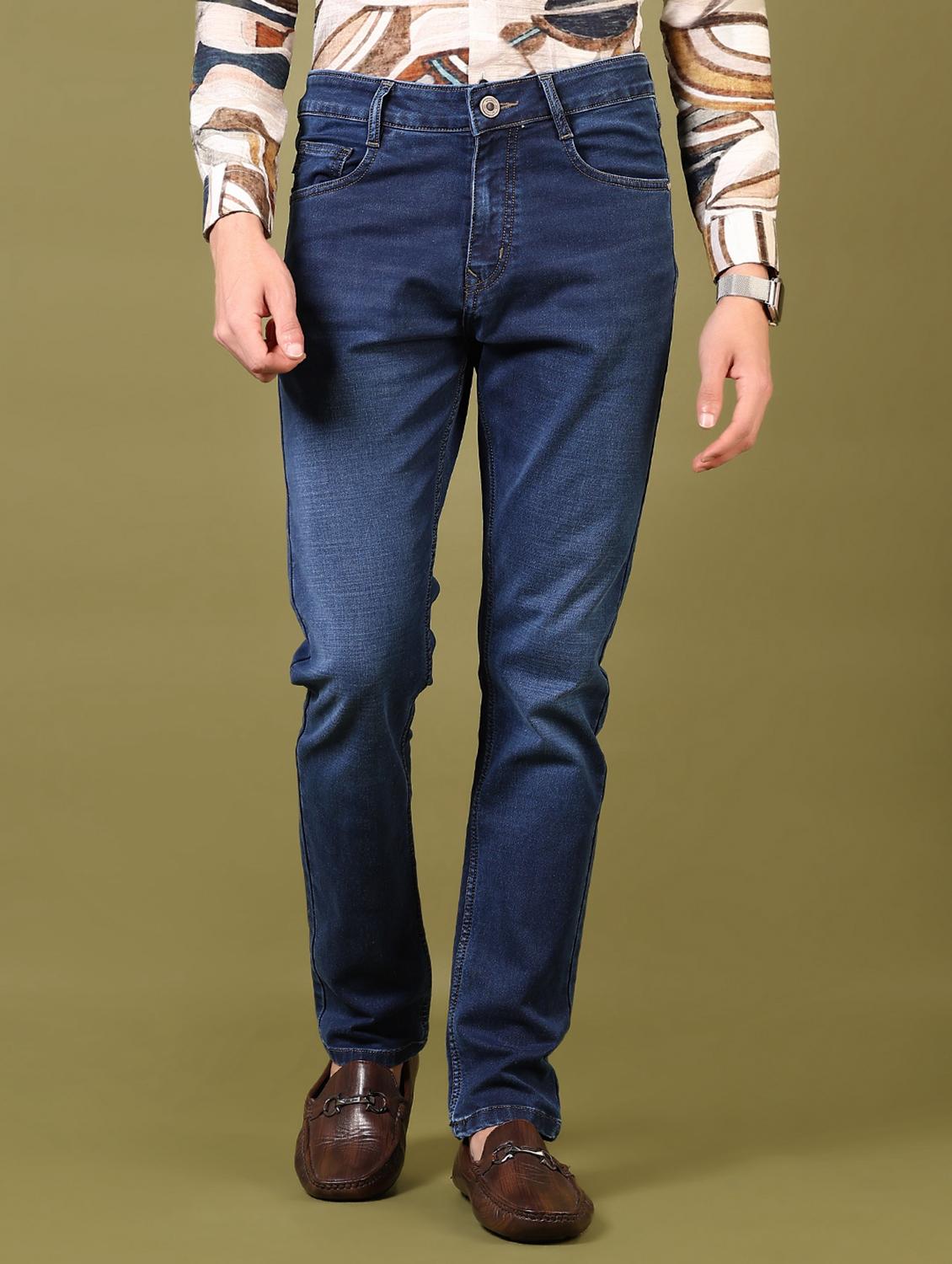 men washed mid rise jeans - 21718090 -  Standard Image - 1
