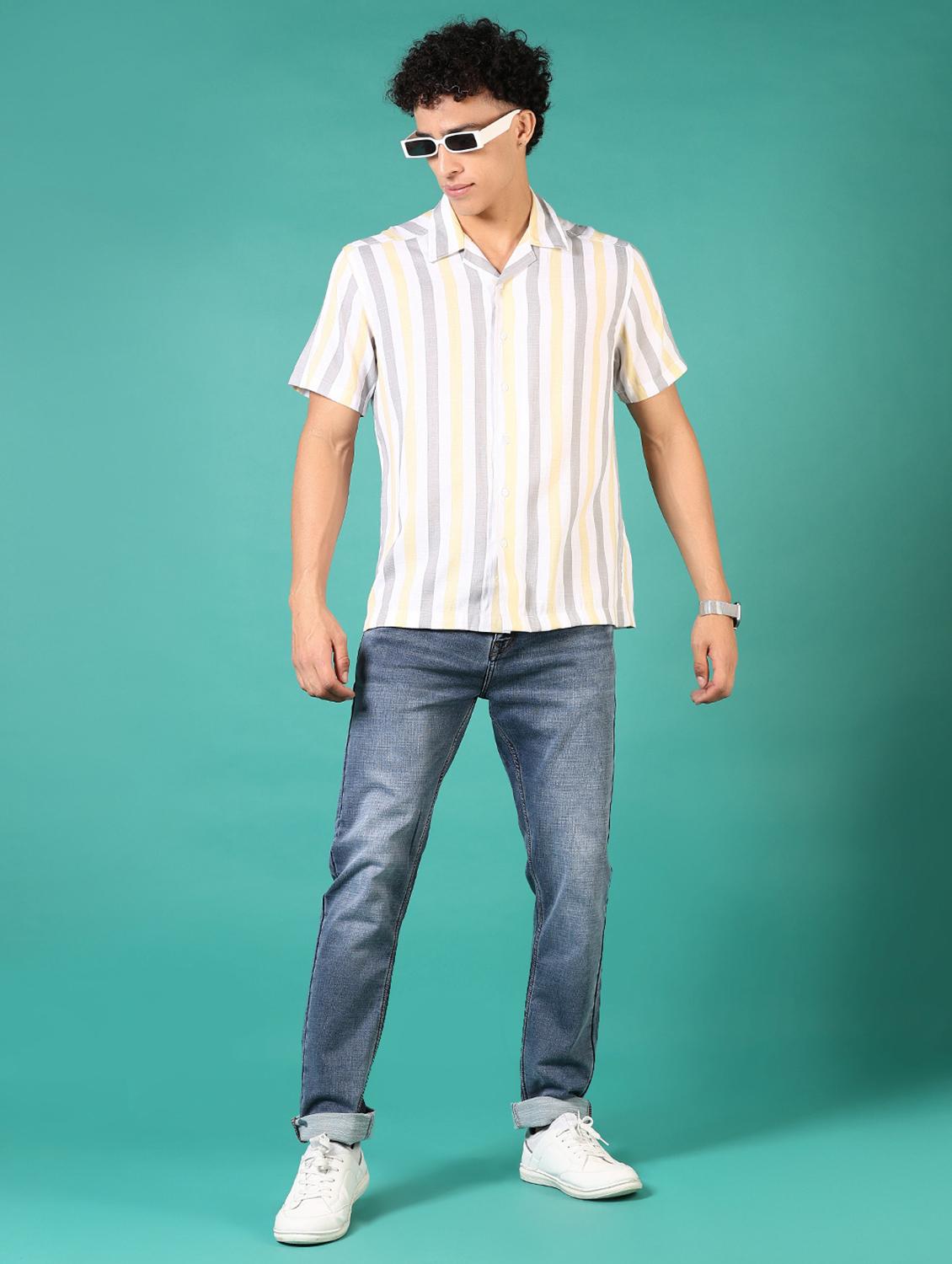 men washed mid rise jeans - 21718094 - Standard Image - 4