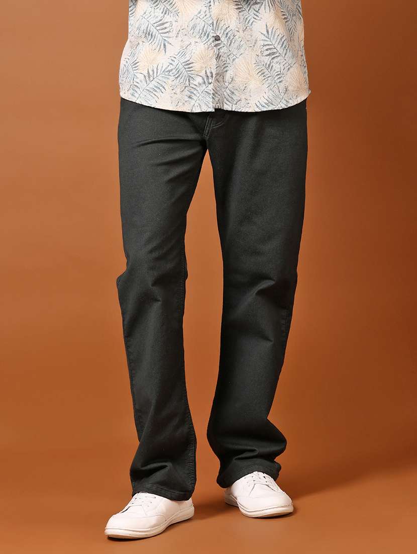 men pain mid rise denim jeans - 21718104 - Standard Image - 1