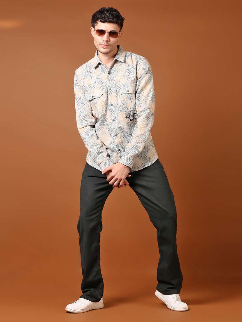 men pain mid rise denim jeans - 21718104 - Standard Image - 4