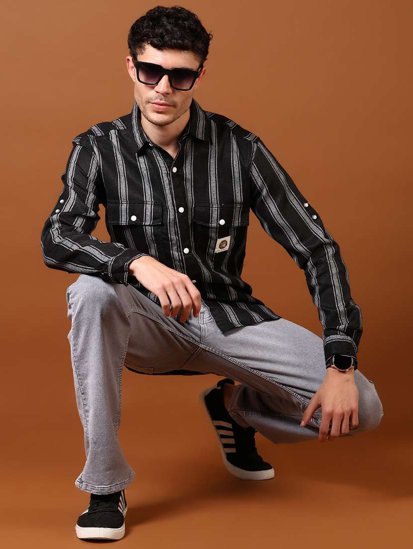 men pain mid rise denim jeans - 21718106 - Standard Image - 4