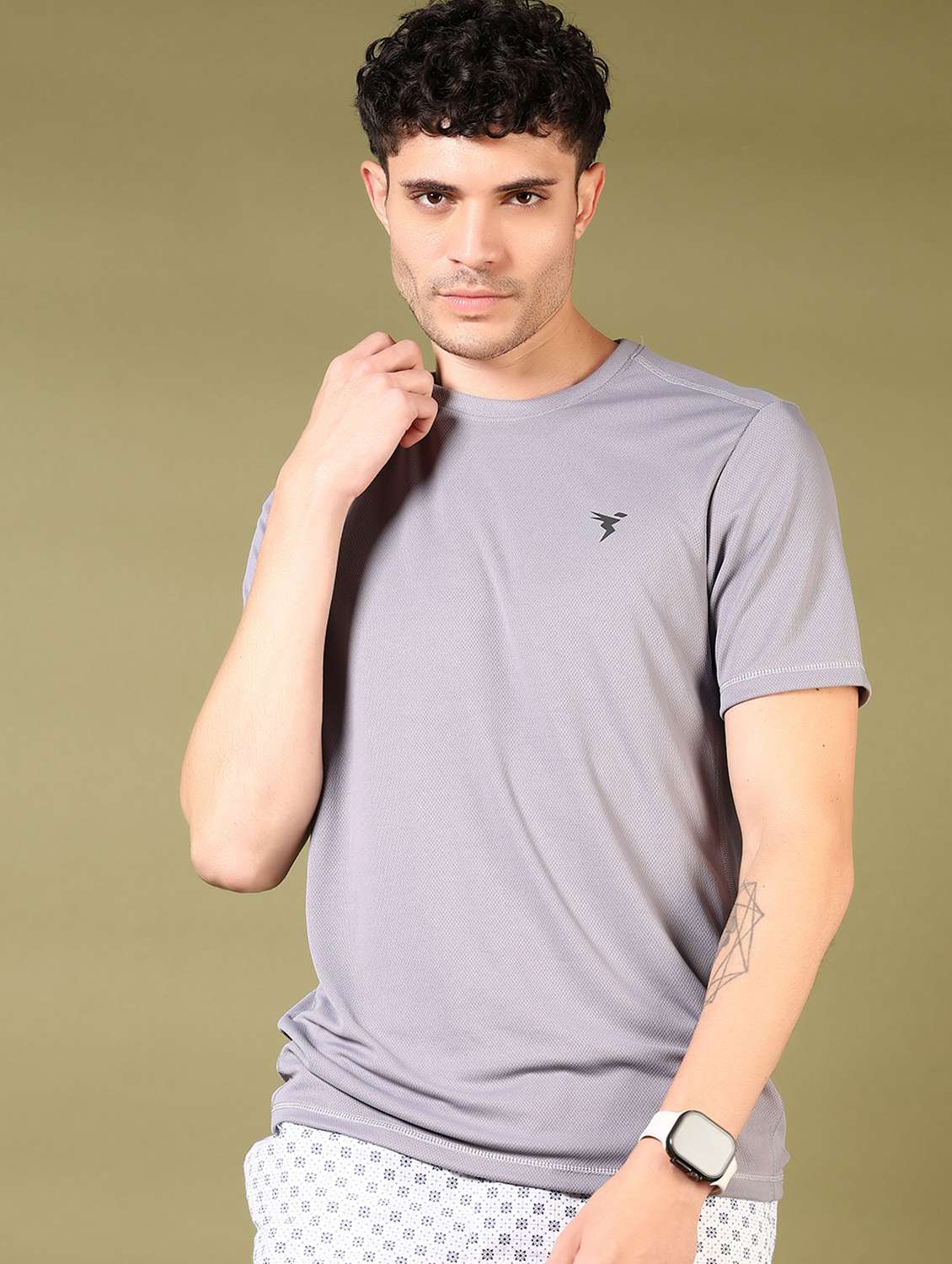 men solid short sleeve t-shirt - 21718109 -  Standard Image - 1