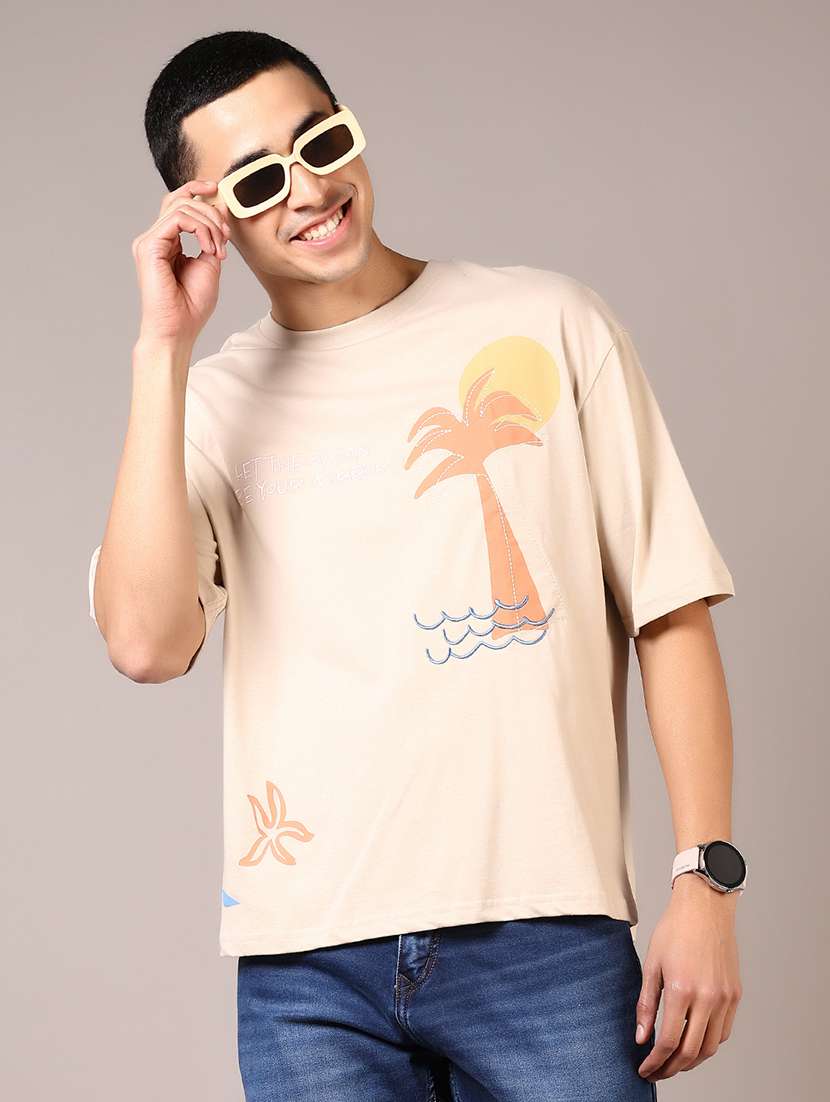 men front & back print short sleeve t-shirt - 21718137 -  Standard Image - 1