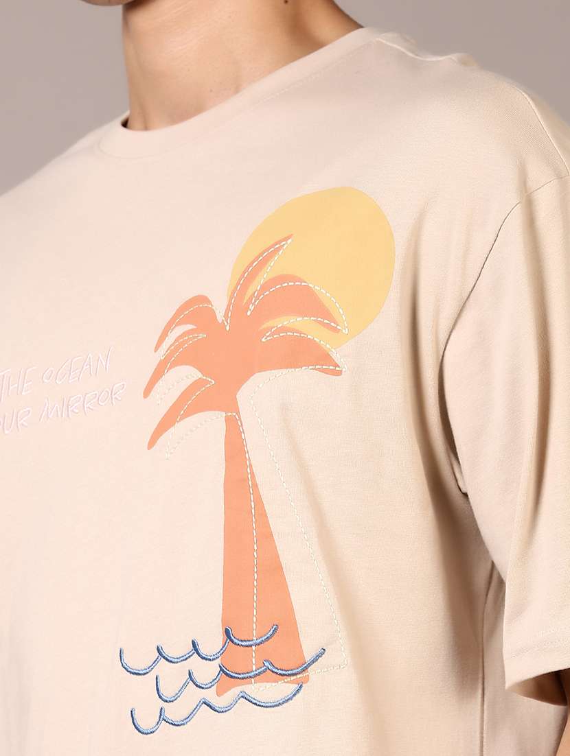 men front & back print short sleeve t-shirt - 21718137 -  Standard Image - 4