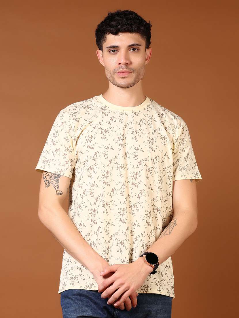 men printed short sleeve t-shirt