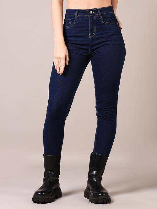 women high rise denim jeans - 21718180 - Standard Image - 0