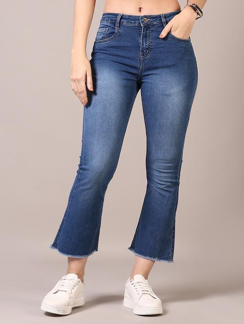 women high rise denim jeans - 21718184 -  Standard Image - 0