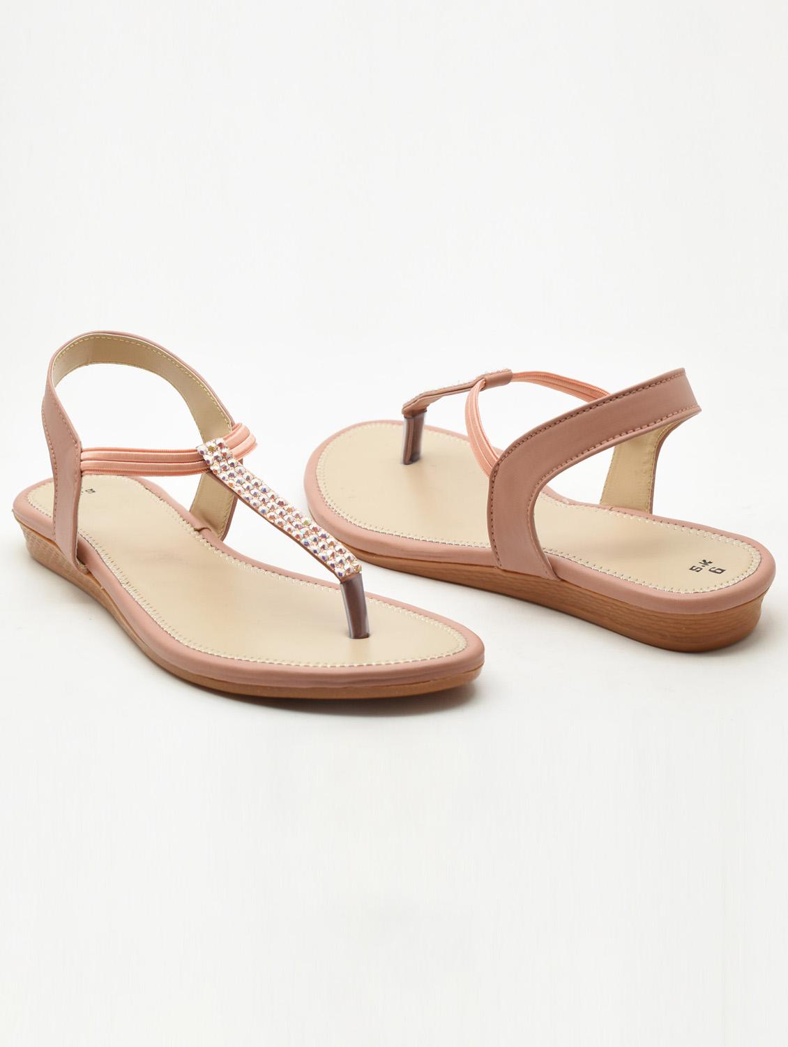 women t-strap flat sandal - 21718201 - Standard Image - 1