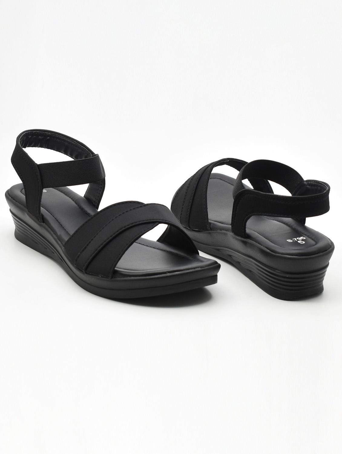 women solid back strap sandals - 21718213 - Standard Image - 1
