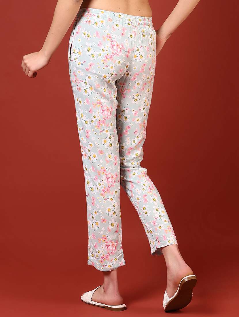 women printed low rise loungewear pajamas - 21718432 -  Standard Image - 4