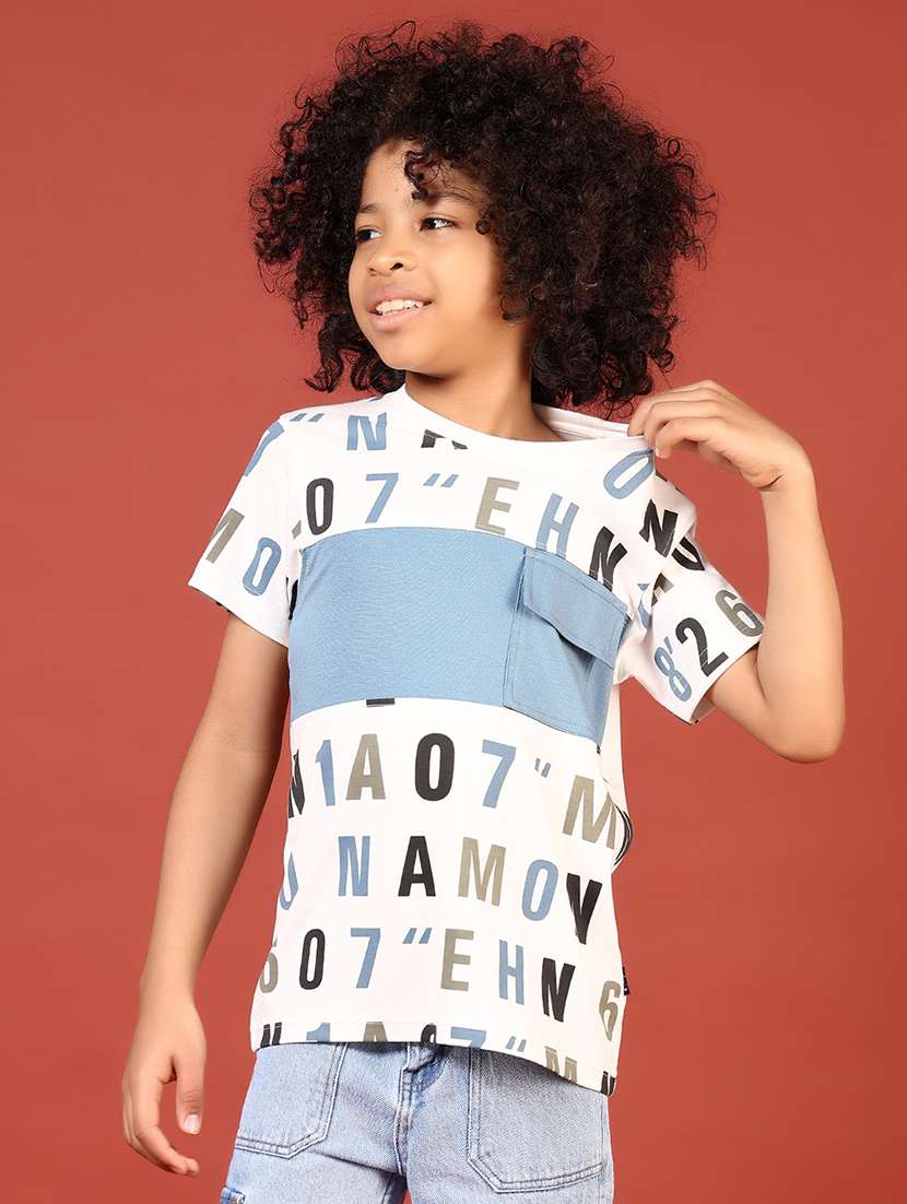 boys printed short sleeve regular fit t-shirt - 21718445 -  Standard Image - 1