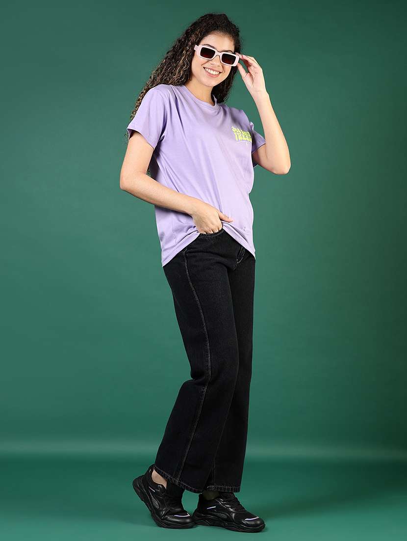 women printed short sleeve regular fit t-shirt - 21718481 - Standard Image - 4