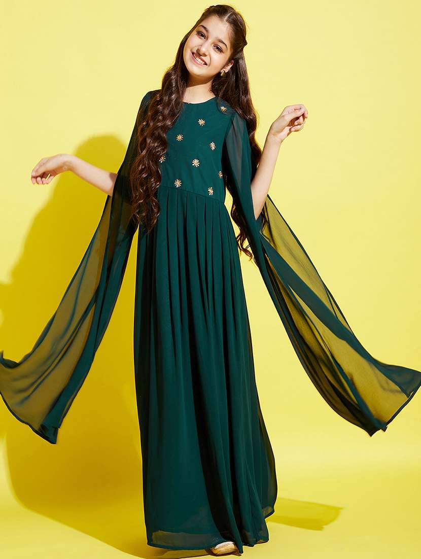 women green sequin work fit & flare dress - 21718595 -  Standard Image - 1