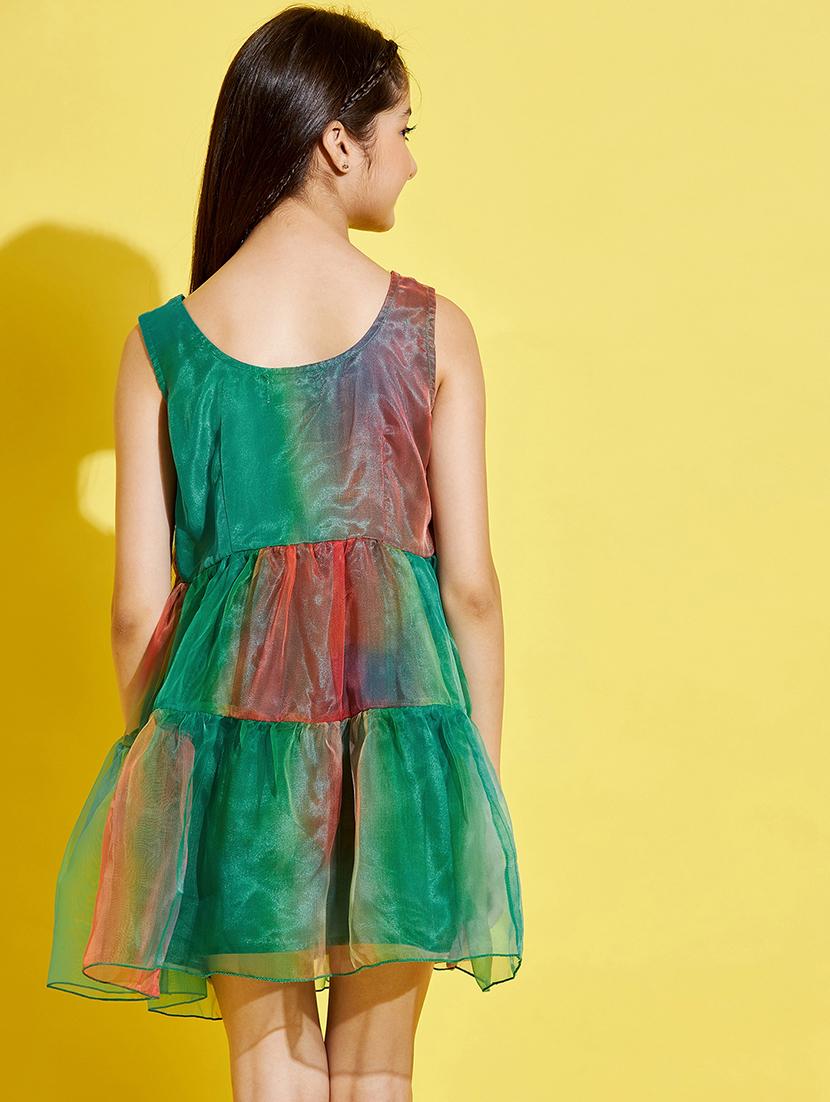 girls ombre printed sleeveless tiered dress - 21718617 - Standard Image - 4