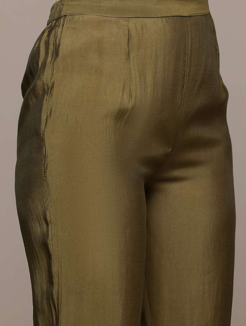 women three quarter sleeve kurta pant with dupatta set - 21719639 -  Standard Image - 4