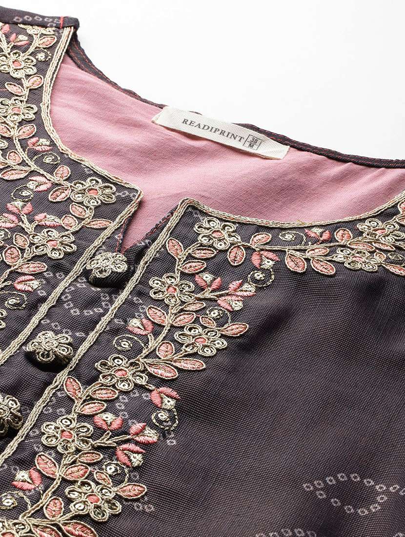 women three quarter sleeve kurta pant with dupatta set - 21719644 - Standard Image - 4