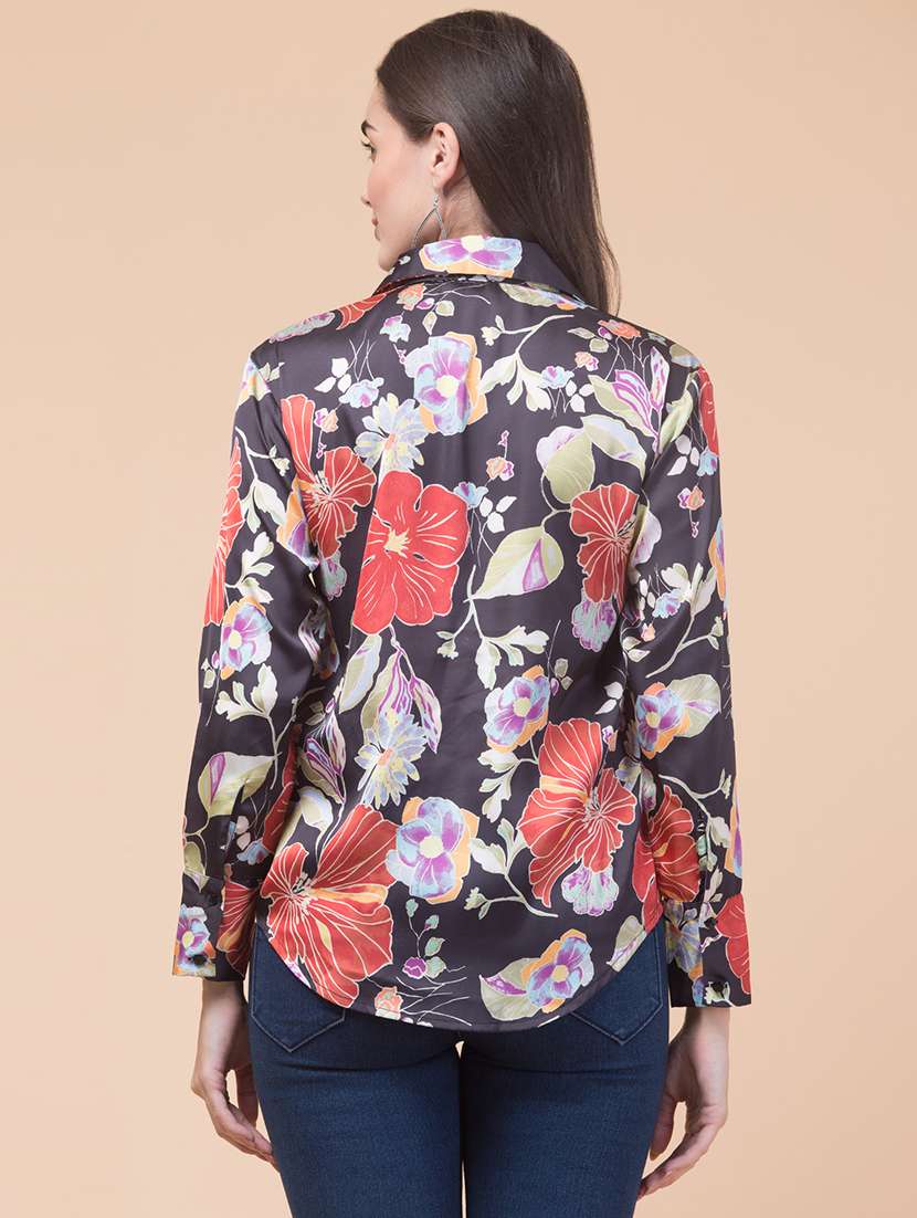women printed collared regular shirt - 21719703 -  Standard Image - 1