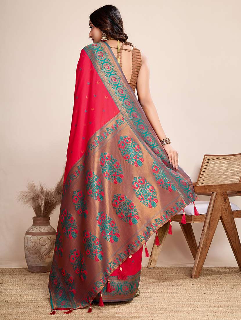 women self design banarasi saree with blouse - 21719785 -  Standard Image - 1