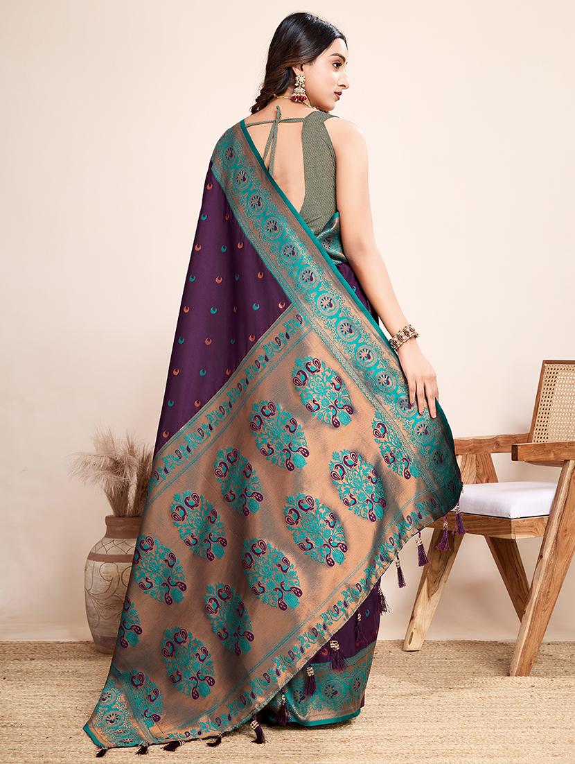 women self design banarasi saree with blouse - 21719789 - Standard Image - 1