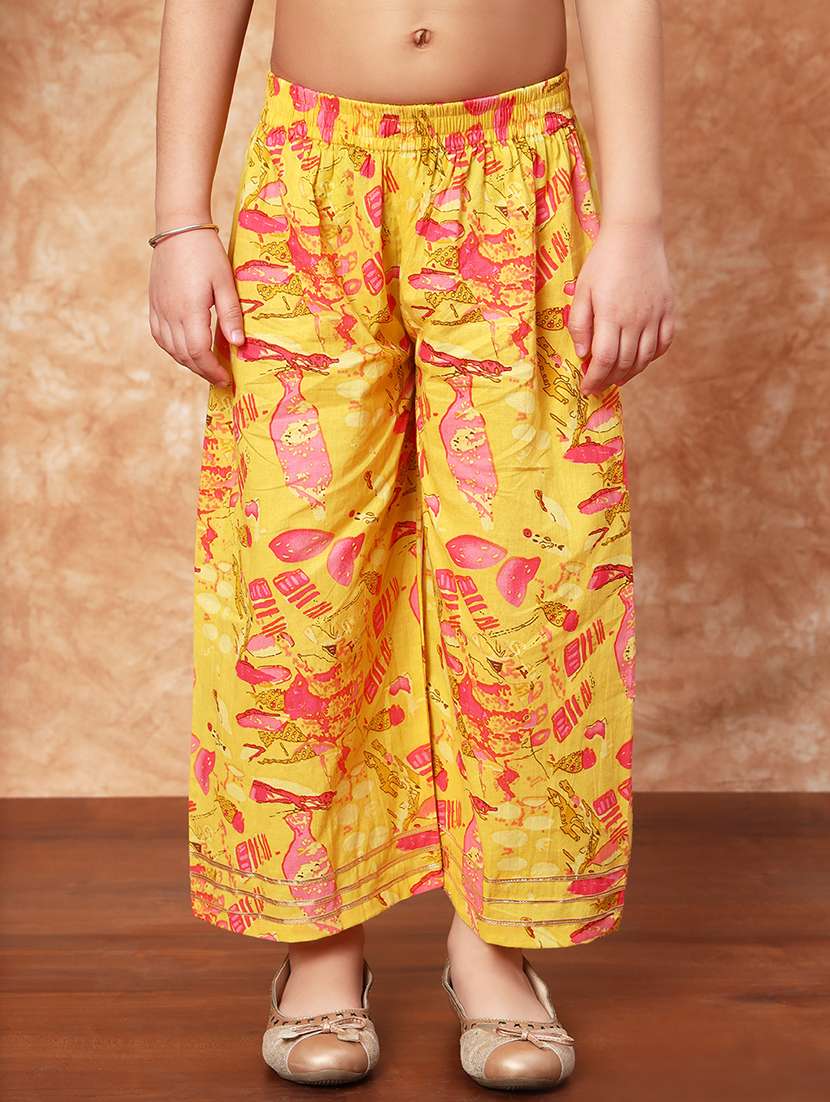 girls printed kurta palazzo set  - 21719852 -  Standard Image - 4