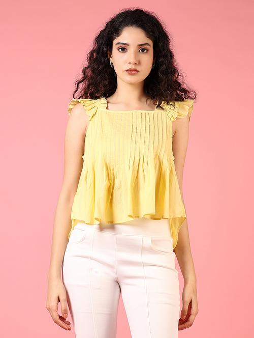 women solid sleeveless peplum top - 21719980 - Standard Image - 0