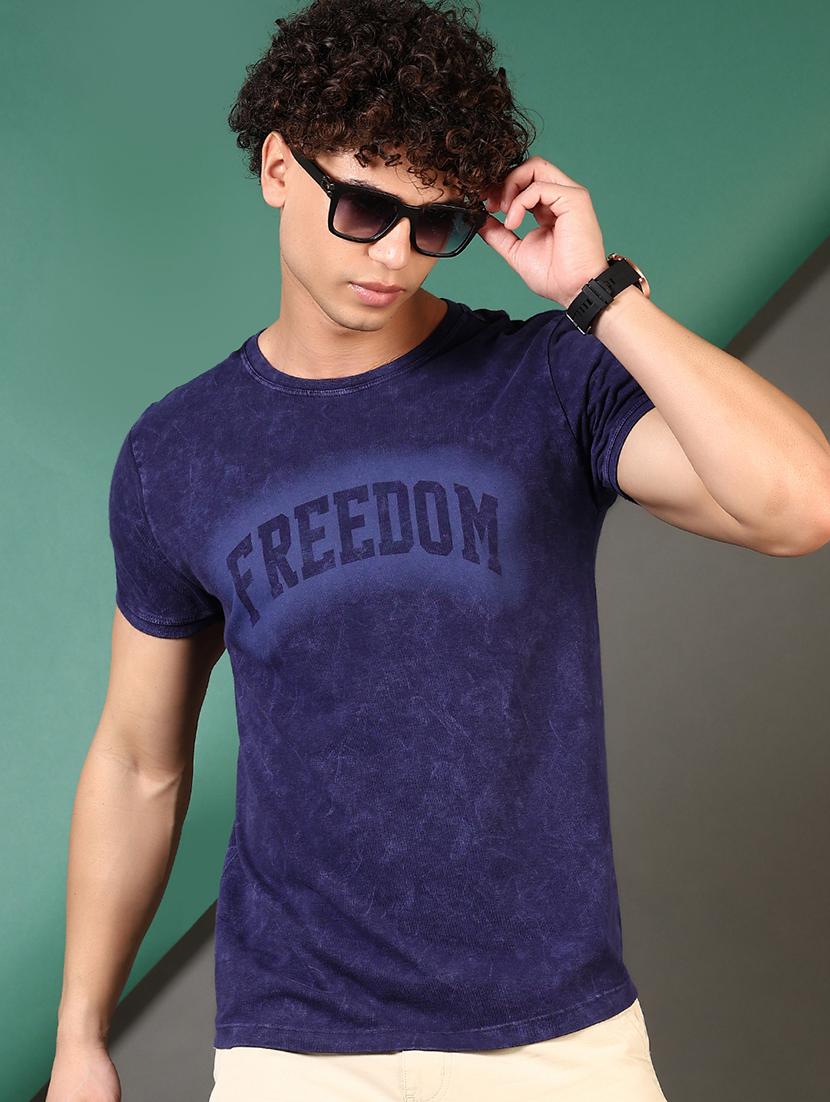 men printed short sleeves slim fit t-shirt - 21720024 - Standard Image - 1