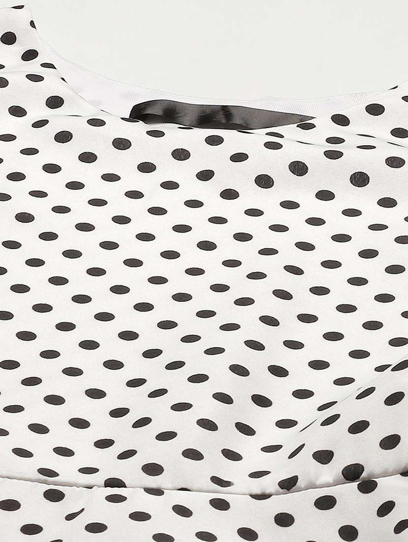 women polka doted high low dress - 21720107 -  Standard Image - 4