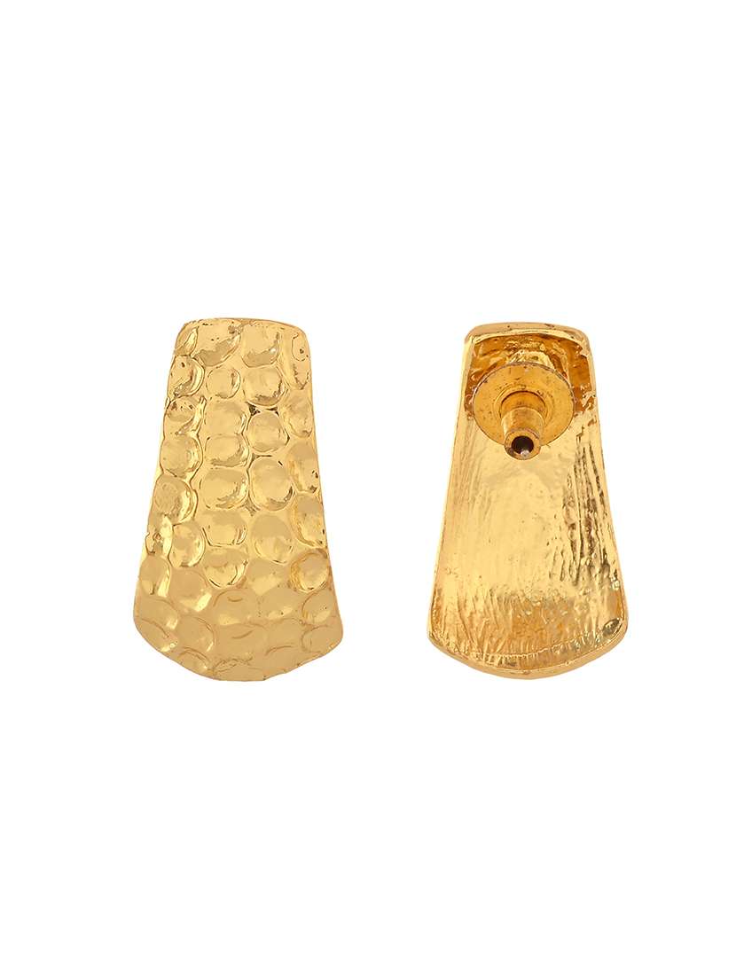 women gold metal drop earrings - 21720261 -  Standard Image - 1