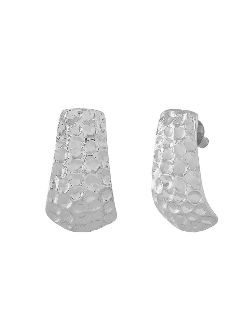 women silver metal drop earrings - 21720262 -  Standard Image - 1