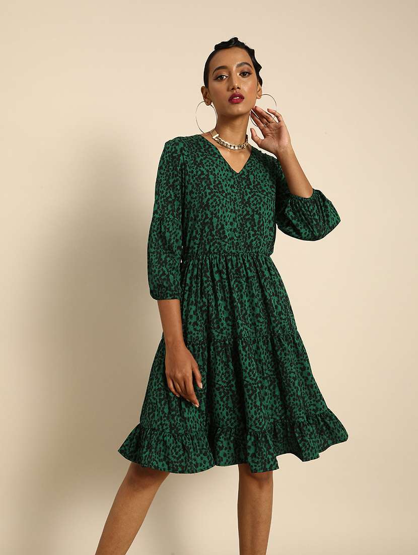 women solid high slit maxi dress